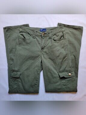 Project Indigo Women's Cargo Utility Pants Sz 3 Olive Green
